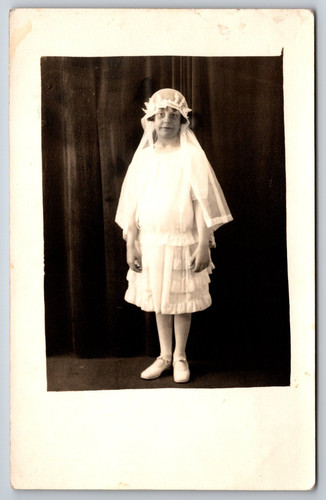 1910s rppc little - little, girl