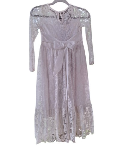 Girls size white lace - 12,