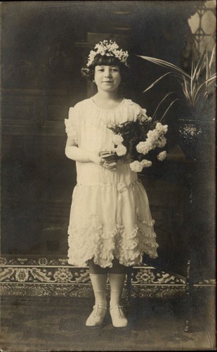 Rppc slovak message girl - rppc,