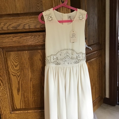 Girls ivory cream - , jewelled