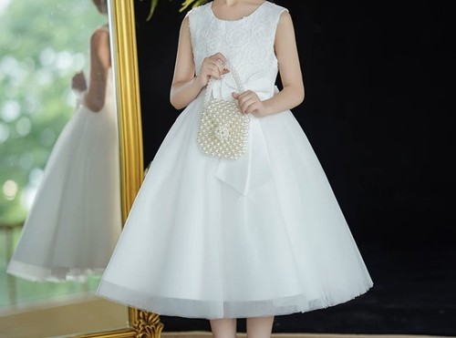 White rose flower - white, girl
