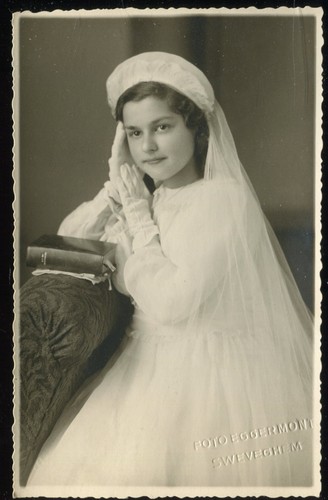 Girl first communion white - girl, in