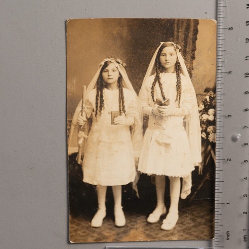 1910s rppc first communion - first, two